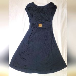 Black Versace Jeans Crepé Viscosa Jolie dress